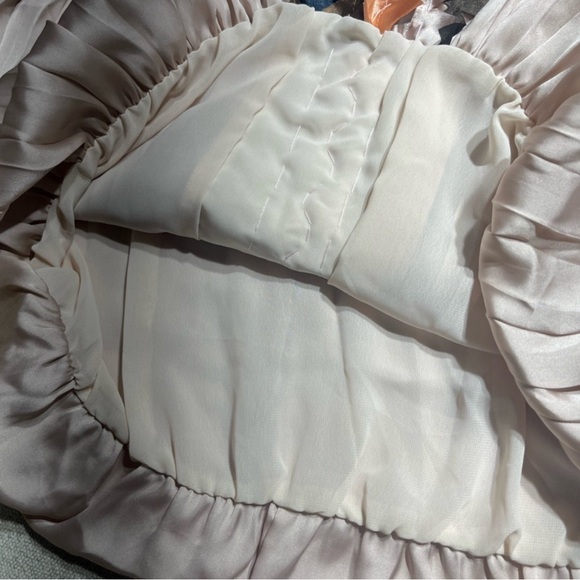 Marc Jacobs Silk Geometric Squares Pleated Billowy Stretch Top - Picture 4 of 8